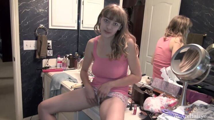 Hairy Blonde Dani Gets Ready for Her Next Video