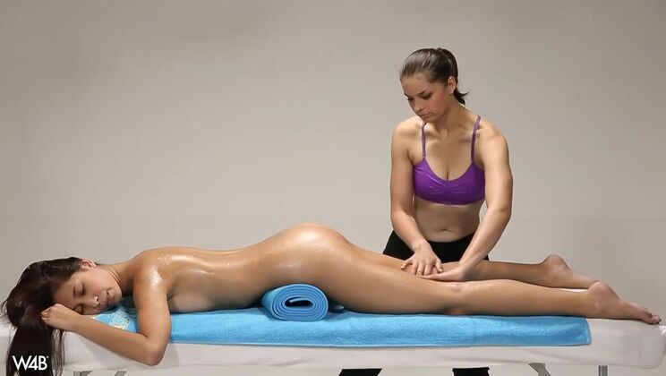 Hot Young Brunette Gets Massaged to Ecstasy
