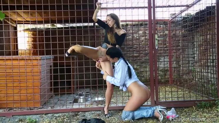 Outdoor Lesbian Sex with Gina Devine