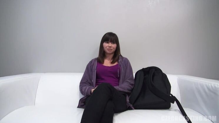 Hot Brunette Jana from Europe in Hardcore Casting