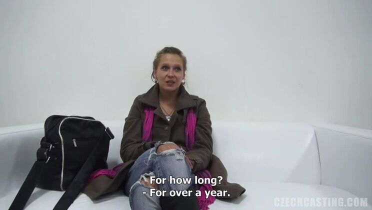Czech Blonde Tease in European Casting