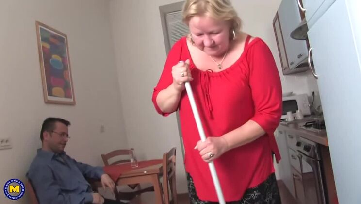 Blonde BBW Mature Gets Fucked