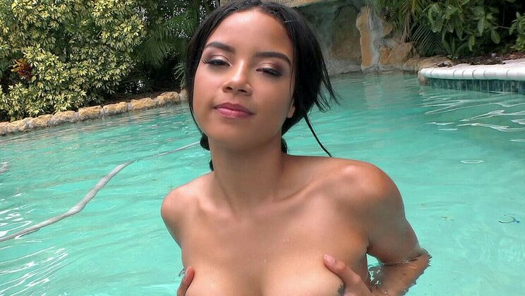Petite Latina Maya Bijou in Missionary and Deepthroat