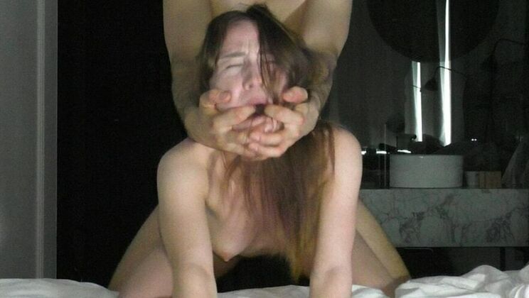 Amateur Teen Takes Huge Dick in Deepthroat