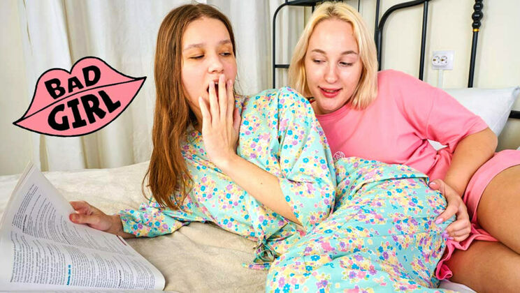 Lesbian Friends Kitty and Avrori Learn Pussy Intimacy