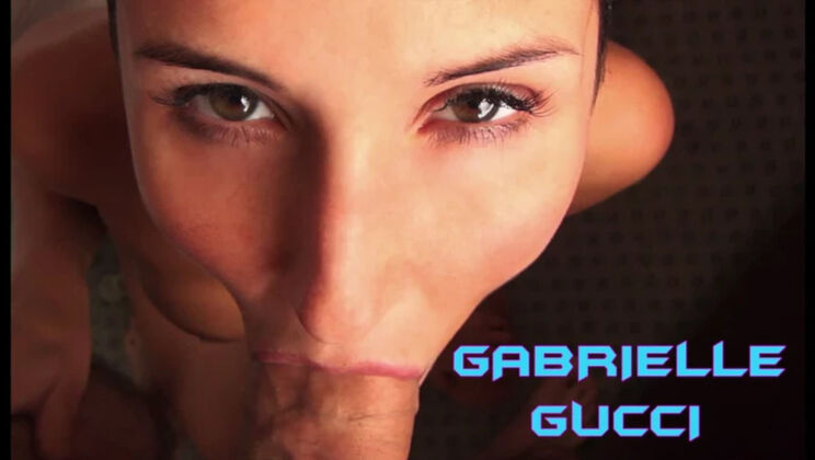 Short Hair Gabrielle Gucci Tanned and Pierced in Hotel Sex