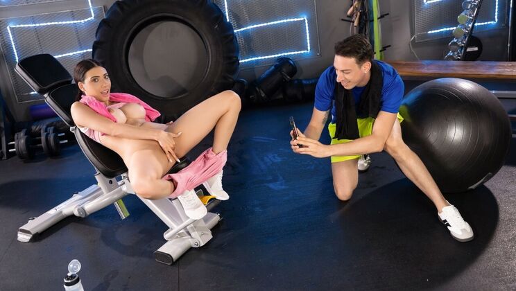 Wet Gym Fuck – Emily Pink Takes It Standing