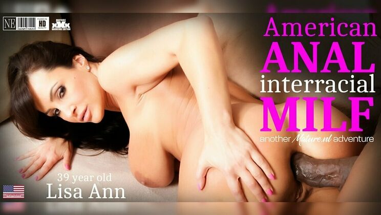 Lisa Ann gets facial after intense interracial anal fuck