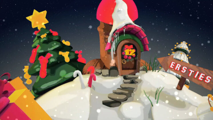 Xmas Fun Calendar with Door 12