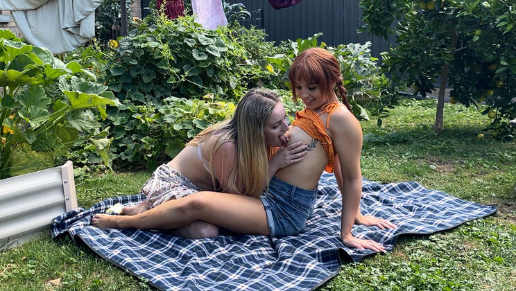 Blonde Nova H. and Charlie F. in Red Hot Lesbian Fun