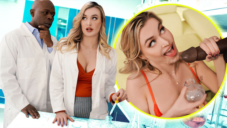 Natalia Starr's BBC Blowjob in the Lab