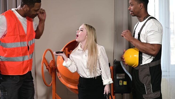 Haley Spades Hard DP with Construction Crew