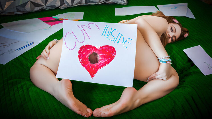 Surprise Creampie for Young Brunette