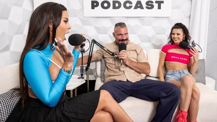 Kylie Rocket Swallows Every Drop in FFM Threesome | Brazzers Podcast 19