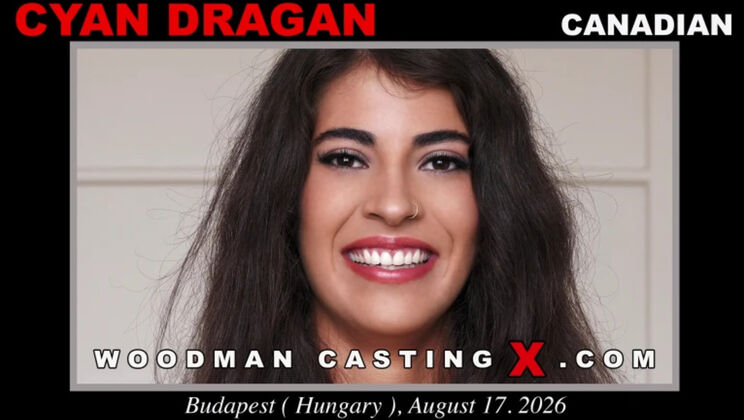 Casting with young brunette Cyan Dragan - ass licking and spanking