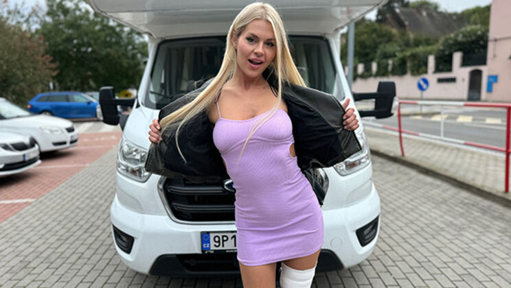 Zlata Shine Gets Outdoor First Aid from Big Cock Charlie Dean in RV Rehab