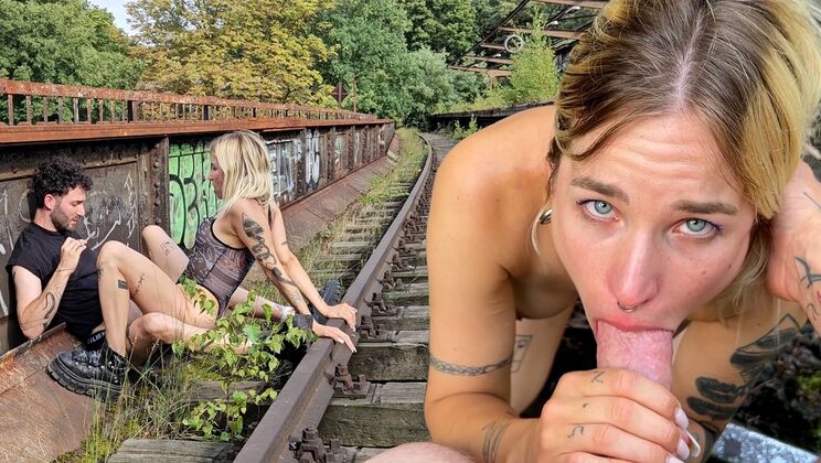 Public Fuck: Kitti Rides Uri in Cowgirl and Doggystyle