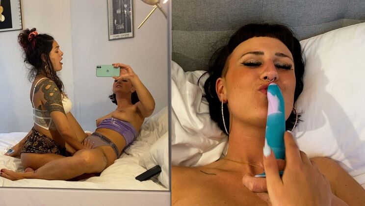 Leticia & Lya: Sensual Lesbians in Lingerie Moan Loud