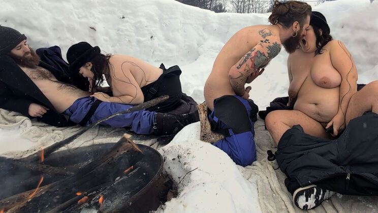 Keep The Fire Going: Blowbang And Deepthroat Fun