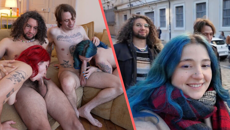 POV Blowjob and Cowgirl Riding with Khalamité and Reda in Das French Connection