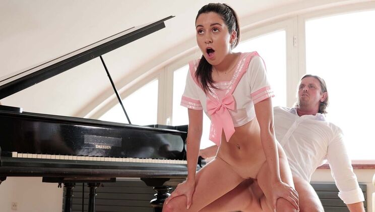 Katty West Gets Stuck as Naughty Maid